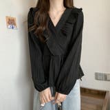プリーツフリル カシュクールブラウス レディース | Beststore | 詳細画像10