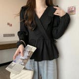 プリーツフリル カシュクールブラウス レディース | Beststore | 詳細画像13