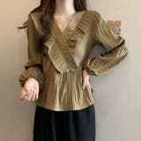 プリーツフリル カシュクールブラウス レディース | Beststore | 詳細画像14