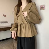 プリーツフリル カシュクールブラウス レディース | Beststore | 詳細画像18 