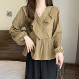 プリーツフリル カシュクールブラウス レディース | Beststore | 詳細画像19