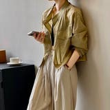 【シアー感×ミリタリー】シースルーノーカラーブルゾン シアーシャツジャケット(全… | Beststore | 詳細画像1