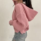 ワッフルニット ジップアップパーカー ショート丈 | Beststore | 詳細画像12