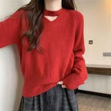 2WAY デコルテオープンがこなれ感を演出！配色ボタン＆チョーカー風ハイネックニ… | Beststore | 詳細画像18 