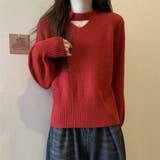 2WAY デコルテオープンがこなれ感を演出!配色ボタン&チョーカー風ハイネックニ… | Beststore | 詳細画像19
