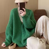 オーバーサイズ ざっくり編み ニットカーディガン | Beststore | 詳細画像11 