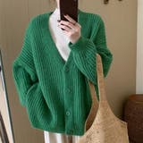オーバーサイズ ざっくり編み ニットカーディガン | Beststore | 詳細画像12