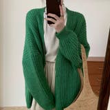 オーバーサイズ ざっくり編み ニットカーディガン | Beststore | 詳細画像13