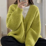 オーバーサイズ ざっくり編み ニットカーディガン | Beststore | 詳細画像19 