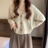 【6色展開】ふんわりやわらかニットカーディガン シンプルで着回し力抜群!Vネック… | Beststore | 詳細画像3