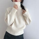オフホワイト | 【全10色】もっちりあったか ハイネック リブニット | Beststore