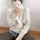 【全10色】もっちりあったか ハイネック リブニット | Beststore | 詳細画像1 