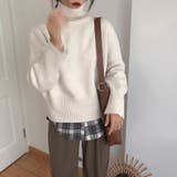 【全10色】もっちりあったか ハイネック リブニット | Beststore | 詳細画像5 