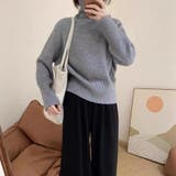 【全10色】もっちりあったか ハイネック リブニット | Beststore | 詳細画像21 