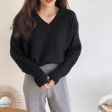 【全5色】こなれ感たっぷり ルーズシルエット Vネック | Beststore | 詳細画像10 