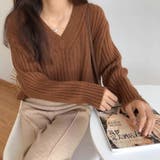 【全5色】こなれ感たっぷり ルーズシルエット Vネック | Beststore | 詳細画像12