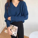 【全5色】こなれ感たっぷり ルーズシルエット Vネック | Beststore | 詳細画像14
