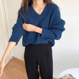 【全5色】こなれ感たっぷり ルーズシルエット Vネック | Beststore | 詳細画像15
