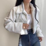 ふわふわ手触り エコファー ショート丈 ジップアップブルゾン 全3色 | Beststore | 詳細画像5