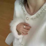 ビジュー&ファー使いで華やかに♪シャギーニットコート カーディガン アウター | Beststore | 詳細画像2