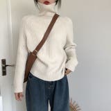 【全10色】ふんわり暖か リブ編みタートルネックニットトップス ラグランスリーブ | Beststore | 詳細画像3 