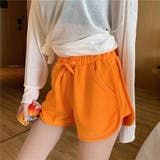 オレンジ | ハーフパンツ 綿麻ショートパンツ 夏 | Beststore