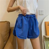 ブルー | ハーフパンツ 綿麻ショートパンツ 夏 | Beststore