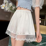 ホワイトータイプA | ペチコートパンツ レディース 裾レース | Beststore