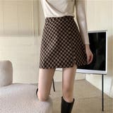 スリット入りチェックミニスカート レディース タイトスカート | Beststore | 詳細画像2