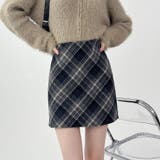 「大人可愛い」チェック柄 台形スカート チェックミニスカート レディース | Beststore | 詳細画像1 