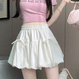 リボン付き バブルバルーンスカート ミニスカート 裏地パンツ付き | Beststore | 詳細画像2