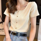 UネックTシャツ クルーネックＴシャツショート丈Ｔシャツ ショート丈 | Beststore | 詳細画像2 