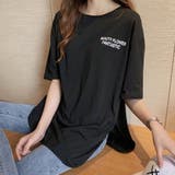 バックプリントTシャツロゴプリントTシャ ゆったり 韓国ファッションオーバーサイズ | Beststore | 詳細画像2