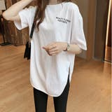バックプリントTシャツロゴプリントTシャ ゆったり 韓国ファッションオーバーサイズ | Beststore | 詳細画像4