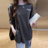 バックプリントTシャツロゴプリントTシャ ゆったり 韓国ファッションオーバーサイズ | Beststore | 詳細画像6