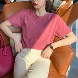 ピンク | カラーtシャツ ベーシックTシャツ VネックTシャツ | Beststore