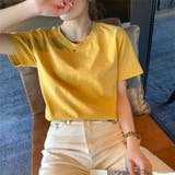 イエロー | カラーtシャツ ベーシックTシャツ VネックTシャツ | Beststore
