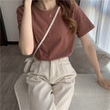 カラーtシャツ ベーシックTシャツ VネックTシャツ | Beststore | 詳細画像1