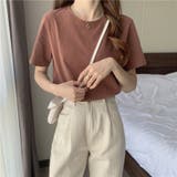 カラーtシャツ ベーシックTシャツ VネックTシャツ | Beststore | 詳細画像2