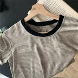 バイカラーボーダーTシャツ 韓国ファッション tシャツ | Beststore | 詳細画像6 