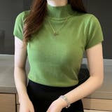 さらっとした肌ざわり サマーニット ハーフタートルネック | Beststore | 詳細画像5