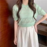 グーリン | 透け感 カットソー 半袖 | Beststore