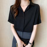 ブラック | トップス 襟付きシャツ 半袖 | Beststore
