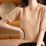 トップス ニットソー半袖 クルーネックニットソー | Beststore | 詳細画像9