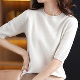 トップス ニットソー半袖 クルーネックニットソー | Beststore | 詳細画像11