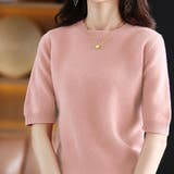 トップス ニットソー半袖 クルーネックニットソー | Beststore | 詳細画像12