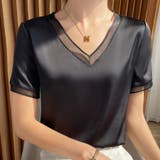 トップス 半袖 マットサテン | Beststore | 詳細画像1