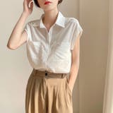 フレンチスリーブ ブラウス シャツブラウス | Beststore | 詳細画像2