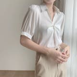 トップス半袖ブラウス マットサテン ブラウス | Beststore | 詳細画像2