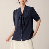 ボウタイリボンブラウス トップス シャツ | Beststore | 詳細画像14 